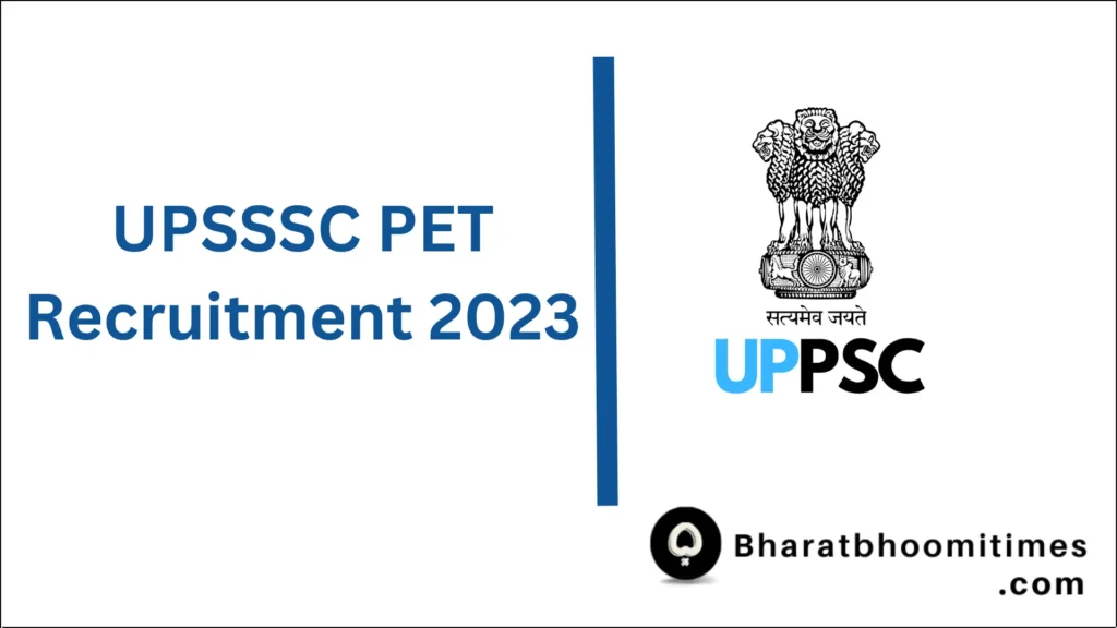 UPSSSC PET Recruitment 2023