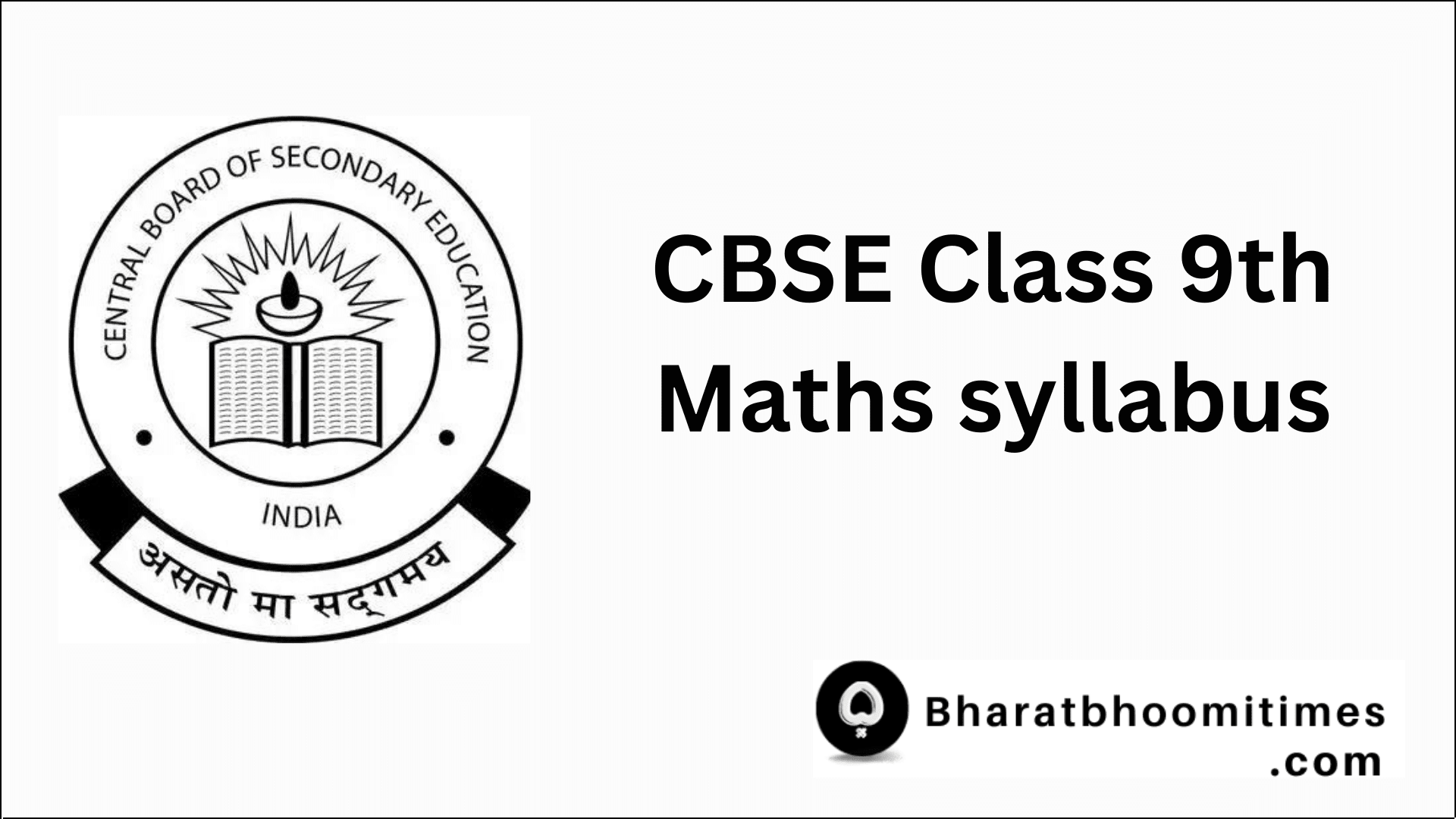 cbse-class-9th-maths-syllabus-download-pdf-2023-2024-bharatbhoomitimes