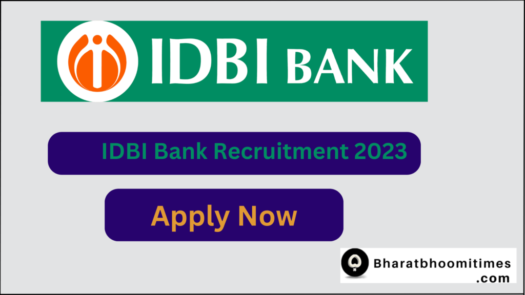 IDBI Bank Recruitment 2023
