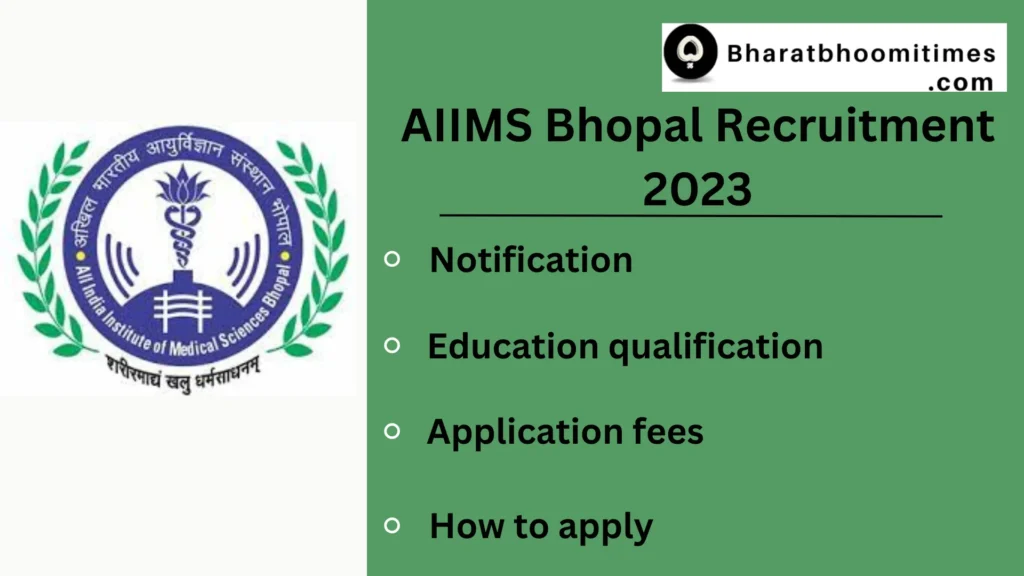 AIIMS Bhopal Recruitment 2023
