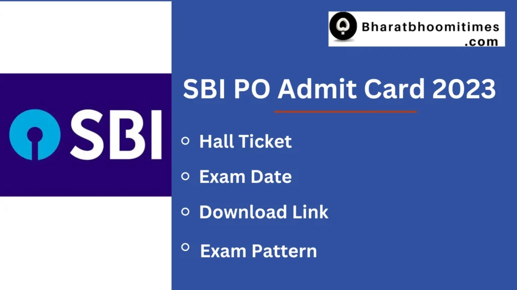 SBI PO Admit Card 2023