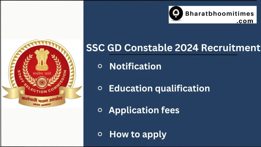 SSC GD Constable 2024 Recruitment