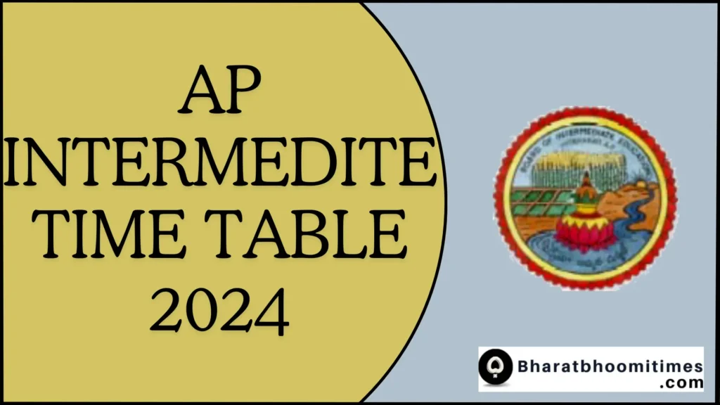 AP Intermediate time table 2024