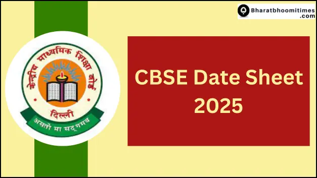 CBSE Date Sheet 2025