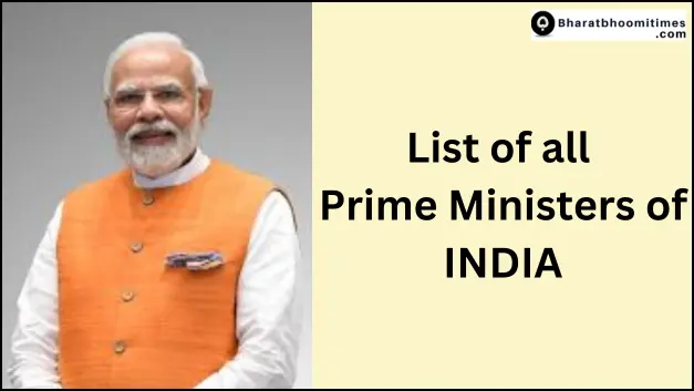 List of All Prime Ministers of India