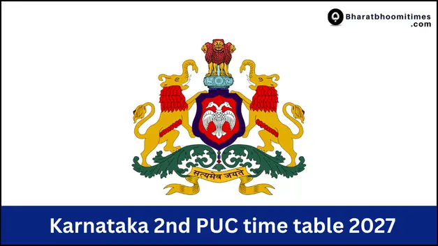 Karnataka 2nd PUC time table 2027