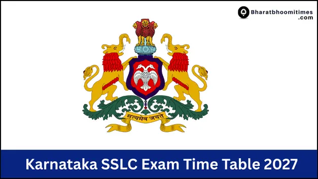 Karnataka SSLC Exam Time Table 2027