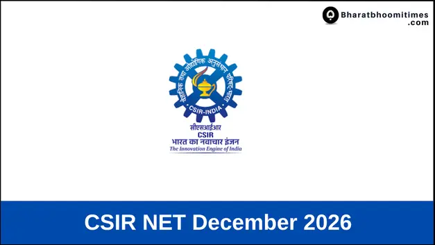 CSIR NET December 2026