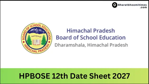 HPBOSE 12th Date Sheet 2027 